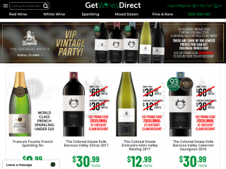 getwinesdirect.com screenshot