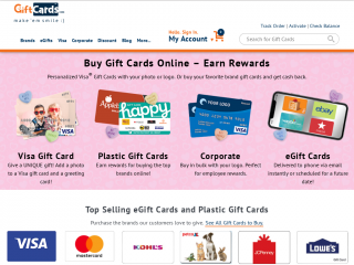 giftcards.com screenshot