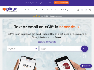 giftya.com screenshot