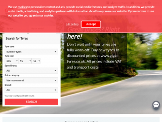 giga-tyres.co.uk screenshot