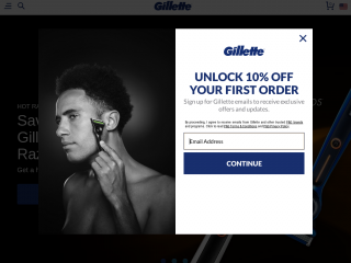 gillette.com screenshot