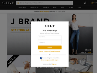 gilt.com screenshot