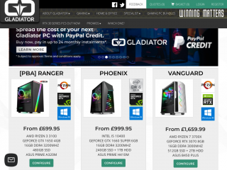 gladiatorpc.co.uk screenshot