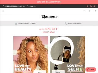 glamourmirrors.co.uk screenshot