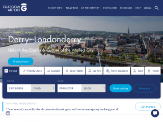 glasgowairport.com screenshot