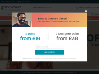 glassesdirect.co.uk screenshot