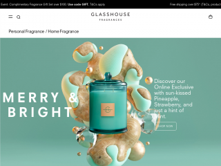 glasshousefragrances.com screenshot