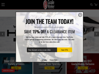 goaliemonkey.com screenshot