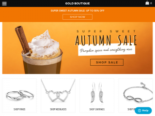 goldboutique.com screenshot