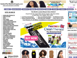 goldenmartbeautysupply.com screenshot