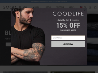 goodlifeclothing.com screenshot