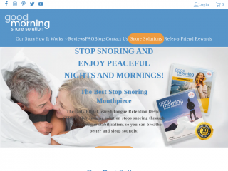 goodmorningsnoresolution.com screenshot