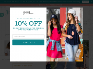 graceandlace.com screenshot