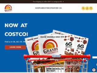 grandyorganics.com screenshot