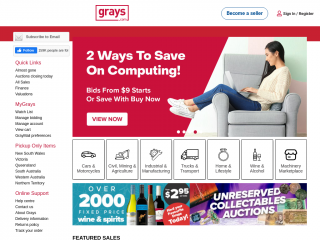 graysonline.com screenshot