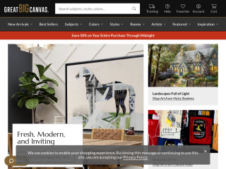 greatbigcanvas.com screenshot