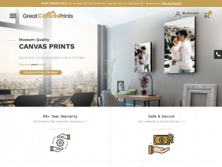 greatcanvasprints.com screenshot