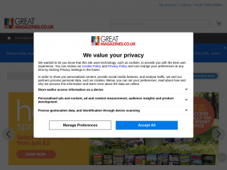 greatmagazines.co.uk screenshot