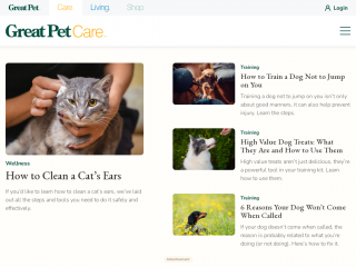 greatpetcare.com screenshot