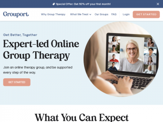 grouporttherapy.com screenshot