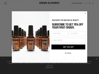 grownalchemist.com screenshot