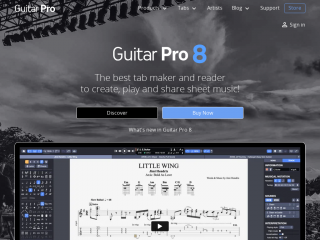 guitar-pro.com screenshot