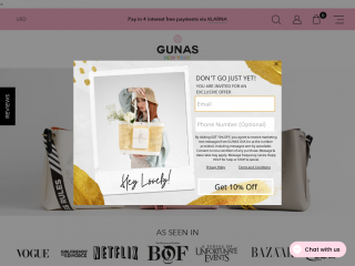 gunasthebrand.com screenshot