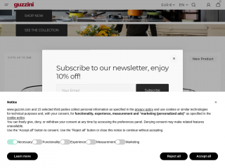 guzzini.com screenshot