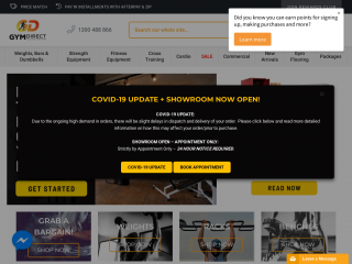 gymdirect.com.au screenshot