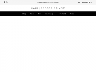 hairprescriptives.com screenshot
