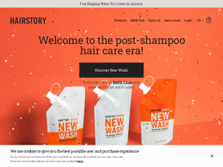 hairstory.com screenshot