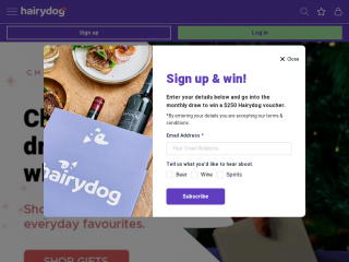 hairydog.com.au screenshot