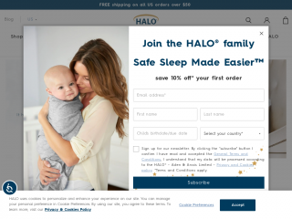 halosleep.com screenshot