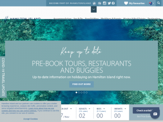 hamiltonisland.com.au screenshot