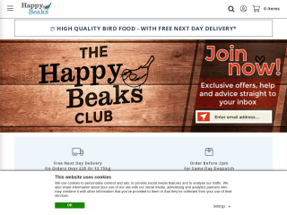 happybeaks.co.uk screenshot