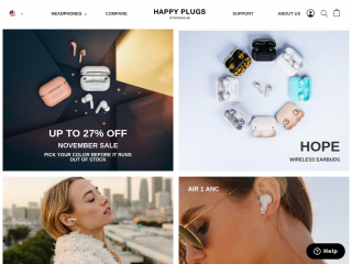 happyplugs.com screenshot