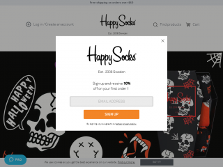 happysocks.com screenshot