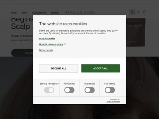 harklinikken.com screenshot