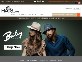 hats.com screenshot