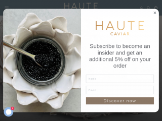 hautecaviarcompany.com screenshot