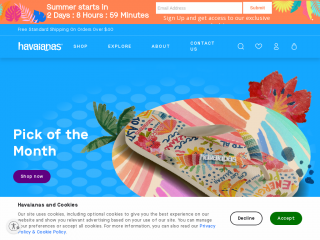 havaianas.com screenshot