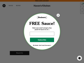 havenskitchen.com screenshot