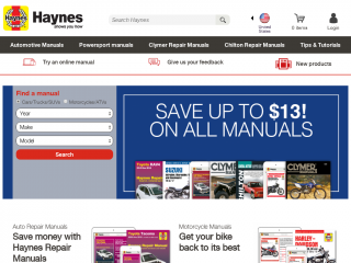 haynes.com screenshot
