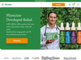 healercbd.com screenshot