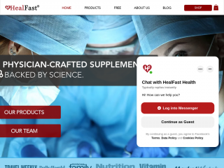 healfastproducts.com screenshot