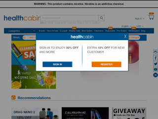 healthcabin.net screenshot