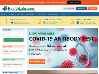 healthlabs.com screenshot