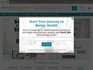 healthydirections.com screenshot