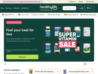 healthylife.com.au screenshot