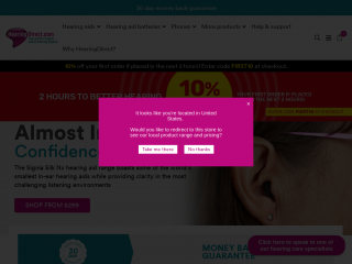 hearingdirect.com screenshot